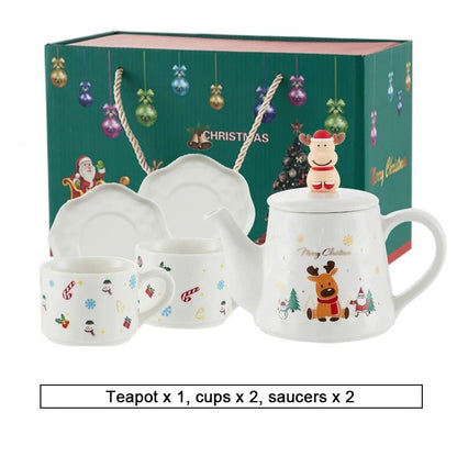 Christmas Porcelain Teaware Gift Set
