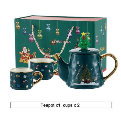 Christmas Porcelain Teaware Gift Set