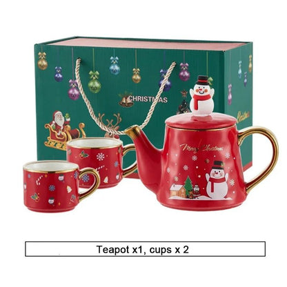 Christmas Porcelain Teaware Gift Set