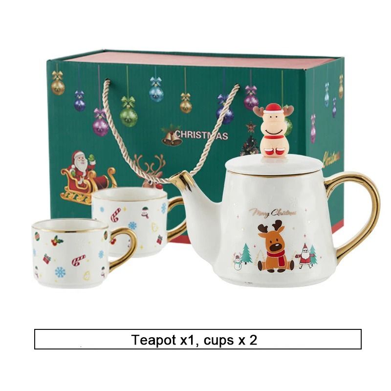 Christmas Porcelain Teaware Gift Set