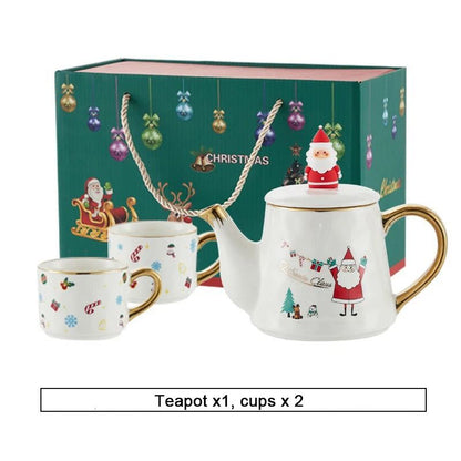 Christmas Porcelain Teaware Gift Set