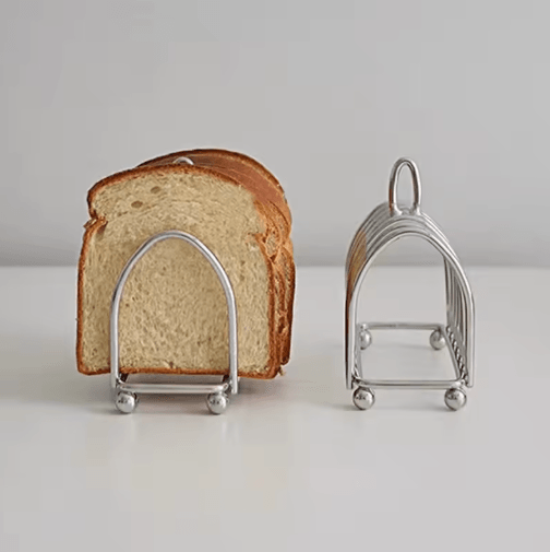 Stainless Steel Toast Bread Rack 6 Slice Bread Holder for Restaurant and Home Use