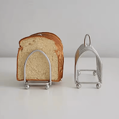 Stainless Steel Toast Bread Rack 6 Slice Bread Holder for Restaurant and Home Use