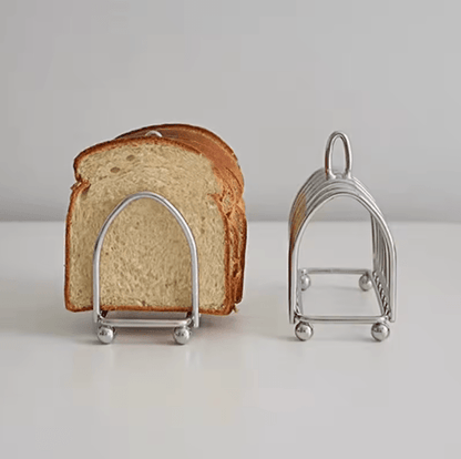 Stainless Steel Toast Bread Rack 6 Slice Bread Holder for Restaurant and Home Use