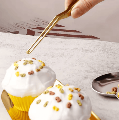 Stainless Steel Cake Decorating Tweezers Pastry Tool Food Grade Kitchen Tongs