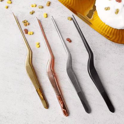 Stainless Steel Cake Decorating Tweezers Pastry Tool Food Grade Kitchen Tongs