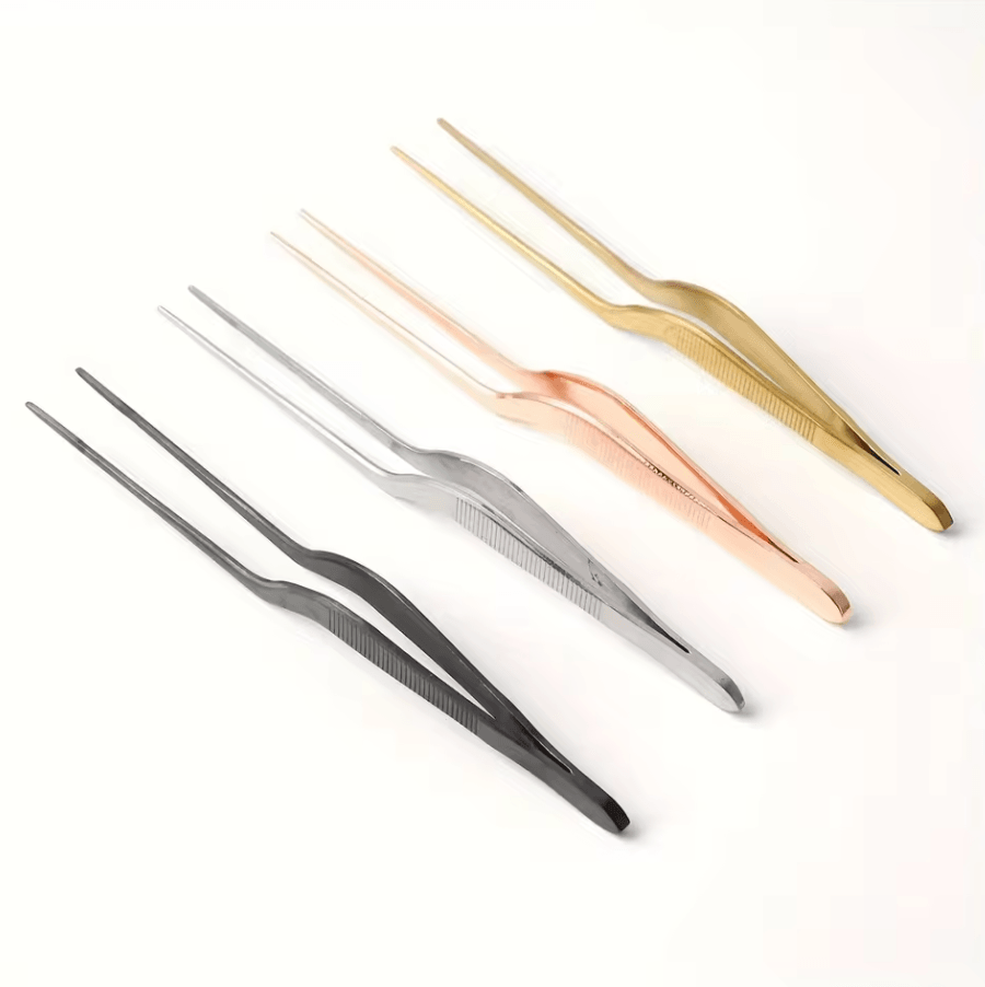 Stainless Steel Cake Decorating Tweezers Pastry Tool Food Grade Kitchen Tongs