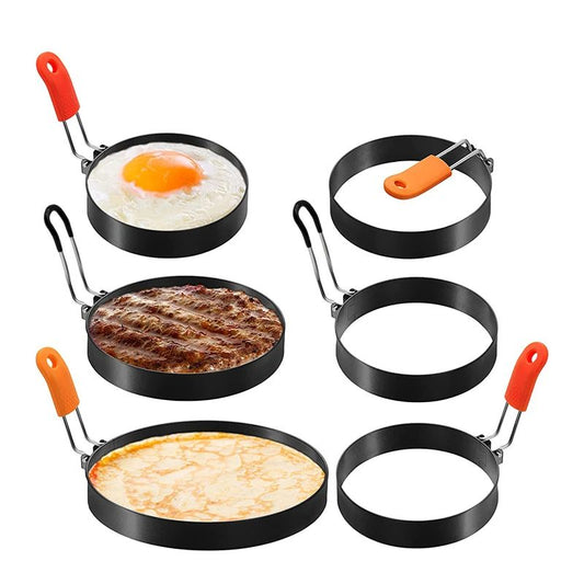 Stainless Steel Egg Frying Ring – Nonstick Pancake Mold Ring for Perfect Eggs & Breakfast