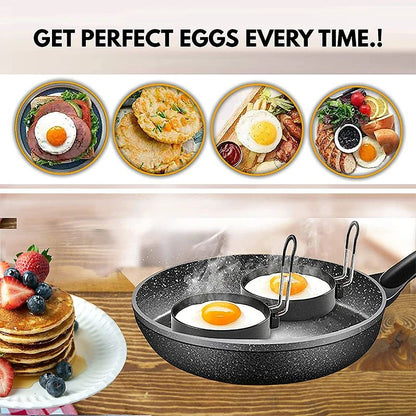 Stainless Steel Egg Frying Ring – Nonstick Pancake Mold Ring for Perfect Eggs & Breakfast