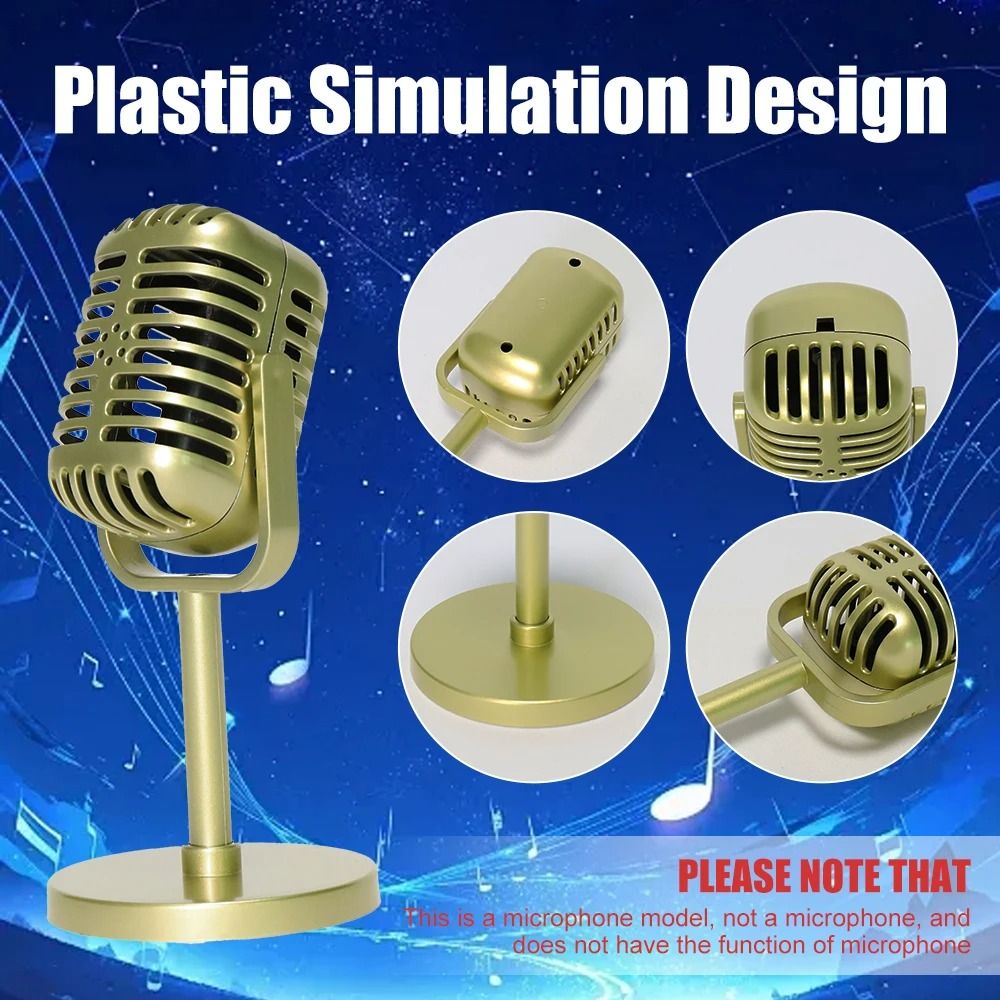 Vintage Style Retro Microphone Prop
