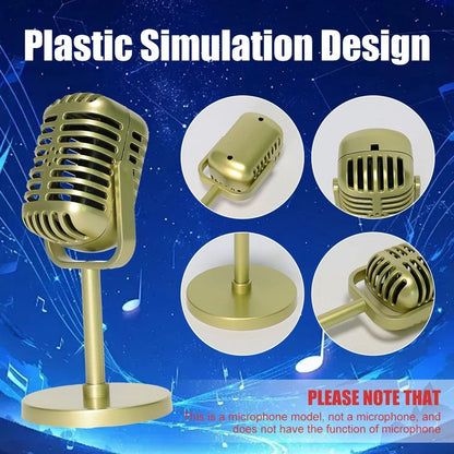 Vintage Style Retro Microphone Prop