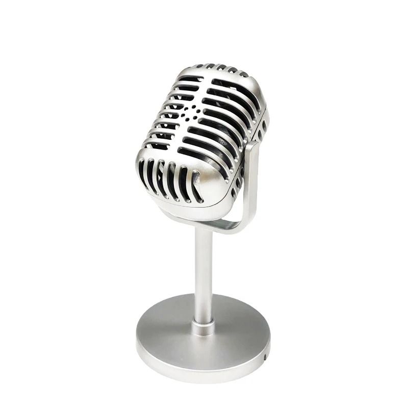 Vintage Style Retro Microphone Prop