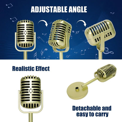 Vintage Style Retro Microphone Prop