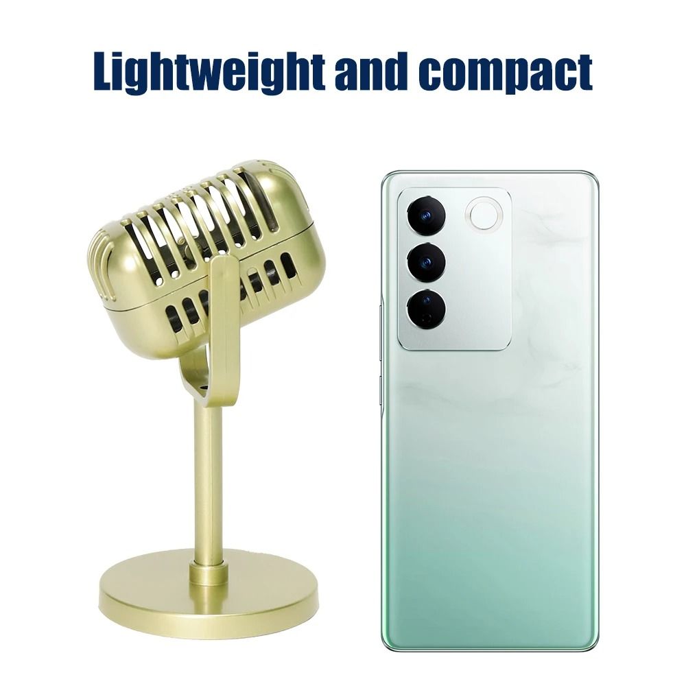 Vintage Style Retro Microphone Prop