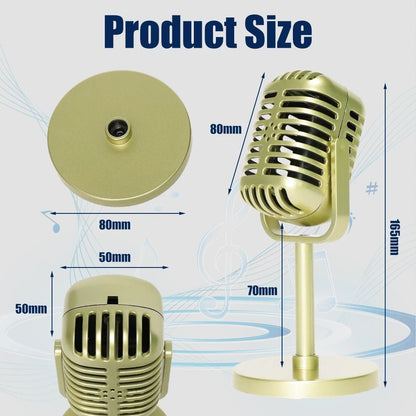 Vintage Style Retro Microphone Prop
