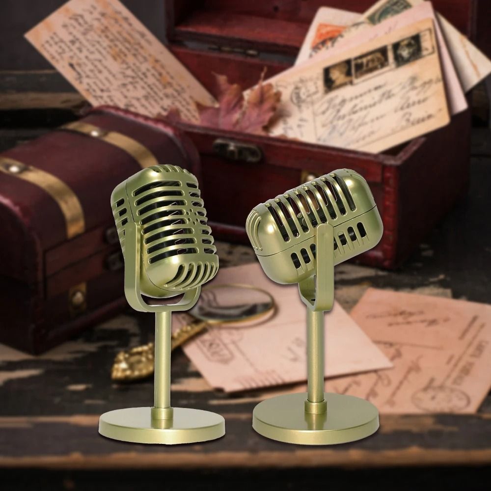 Vintage Style Retro Microphone Prop