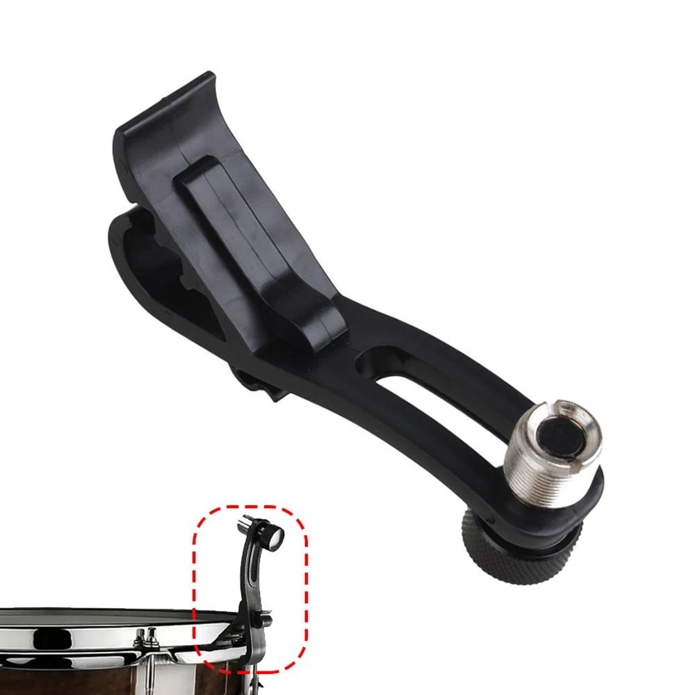 Adjustable Drum Rim Microphone Clamp with Shock Absorption