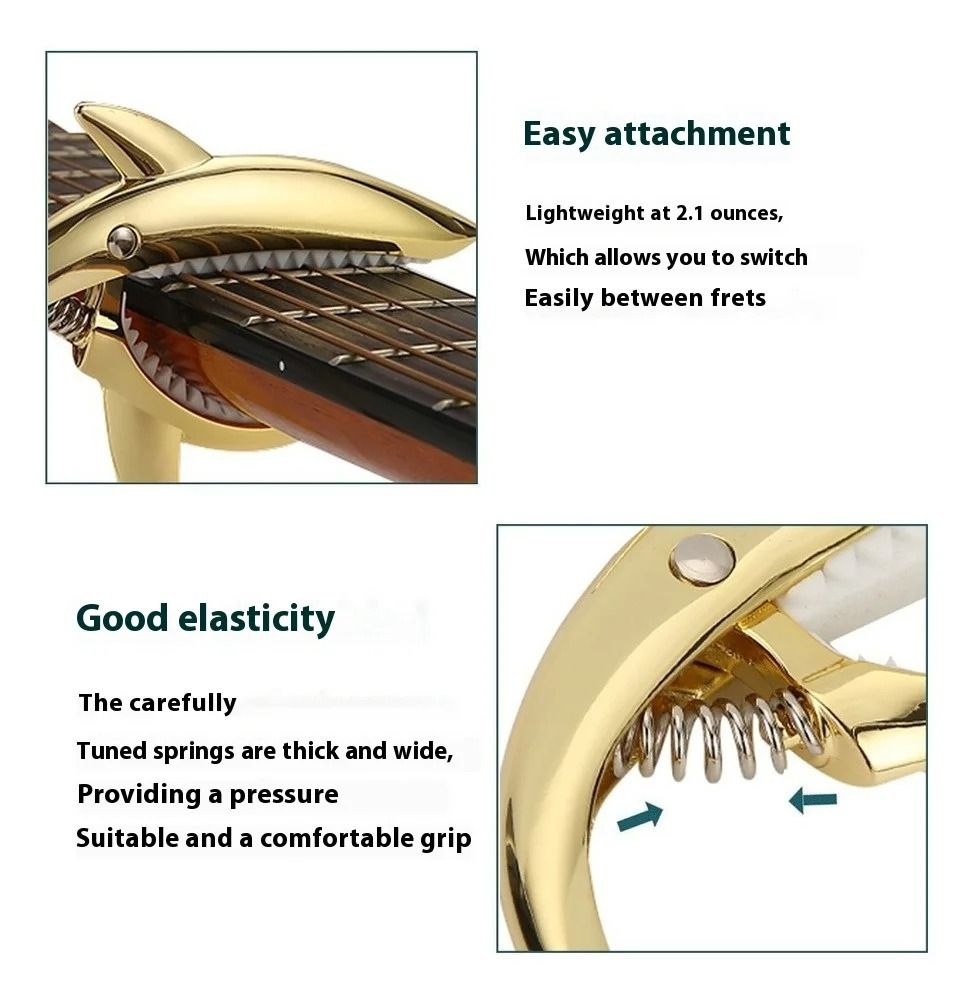 Professional Shark Zinc Alloy Guitar Capo