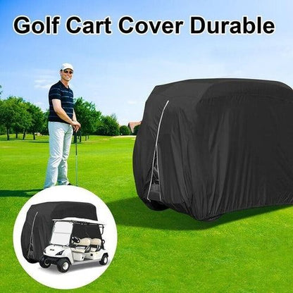 Passenger Waterproof Golf Cart Cover Zipper Design, Fits EZ GO Club Car , Secure Elastic