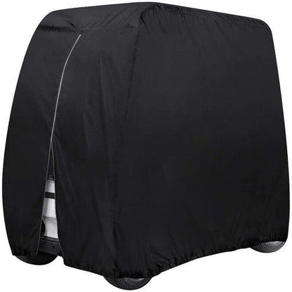Passenger Waterproof Golf Cart Cover Zipper Design, Fits EZ GO Club Car , Secure Elastic