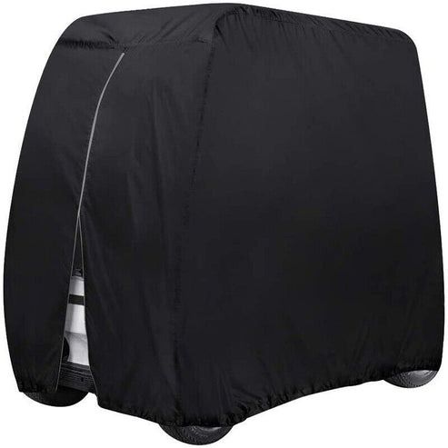 Passenger Waterproof Golf Cart Cover Zipper Design, Fits EZ GO Club Car , Secure Elastic