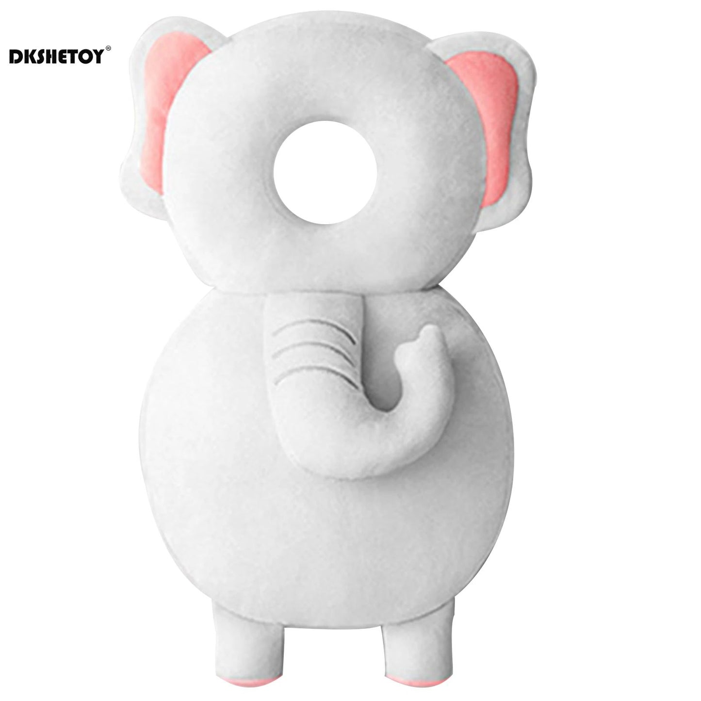 Baby Head Protection Cushion Backpack, Cute Animal Plush Safety Pad with Adjustable Straps for Toddlers Learning to Walk