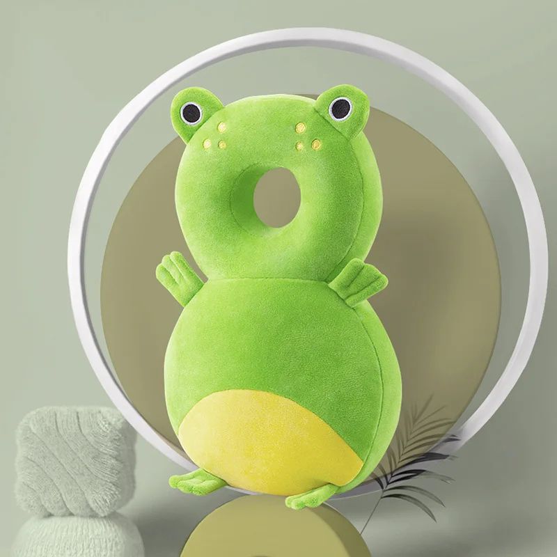 Baby Head Protection Cushion Backpack, Cute Animal Plush Safety Pad with Adjustable Straps for Toddlers Learning to Walk