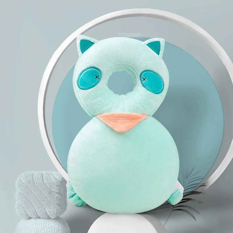 Baby Head Protection Cushion Backpack, Cute Animal Plush Safety Pad with Adjustable Straps for Toddlers Learning to Walk