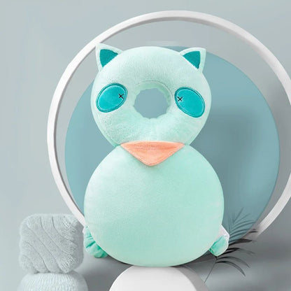 Baby Head Protection Cushion Backpack, Cute Animal Plush Safety Pad with Adjustable Straps for Toddlers Learning to Walk