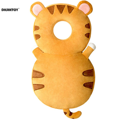 Baby Head Protection Cushion Backpack, Cute Animal Plush Safety Pad with Adjustable Straps for Toddlers Learning to Walk