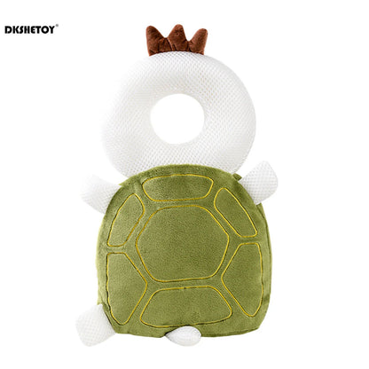 Baby Head Protection Cushion Backpack, Cute Animal Plush Safety Pad with Adjustable Straps for Toddlers Learning to Walk