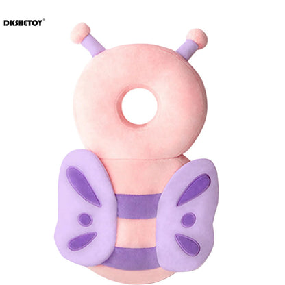 Baby Head Protection Cushion Backpack, Cute Animal Plush Safety Pad with Adjustable Straps for Toddlers Learning to Walk