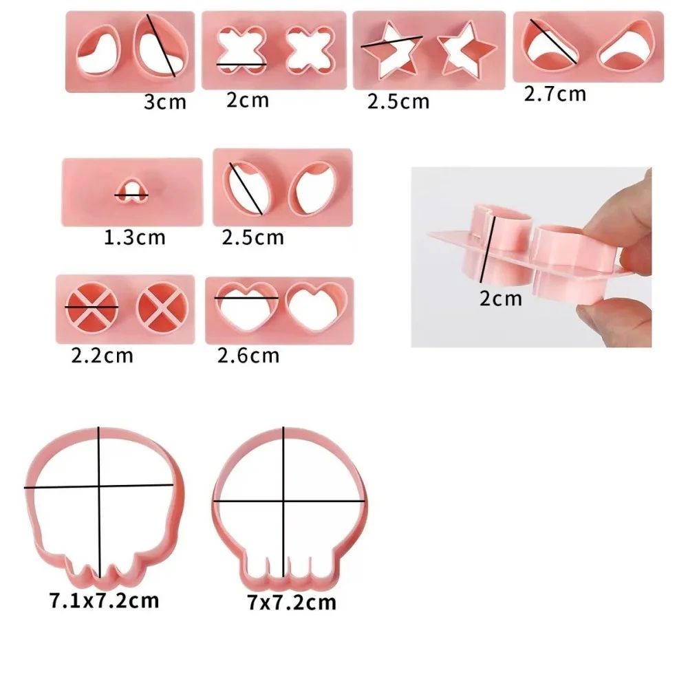Halloween Mini Cookie Cutter Set – Stainless Steel Mini Gingerbread & Frosting Decoration Molds