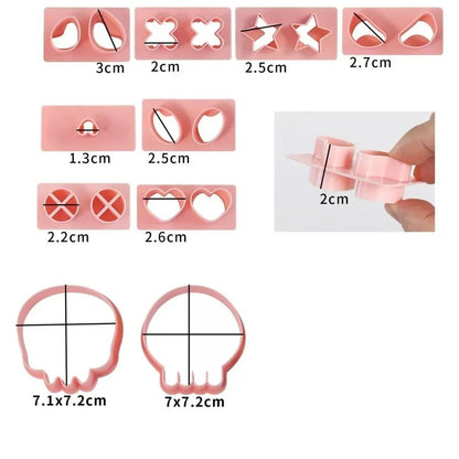Halloween Mini Cookie Cutter Set – Stainless Steel Mini Gingerbread & Frosting Decoration Molds