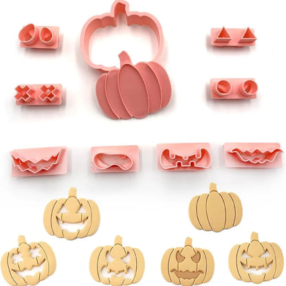 Halloween Mini Cookie Cutter Set – Stainless Steel Mini Gingerbread & Frosting Decoration Molds