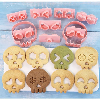 Halloween Mini Cookie Cutter Set – Stainless Steel Mini Gingerbread & Frosting Decoration Molds