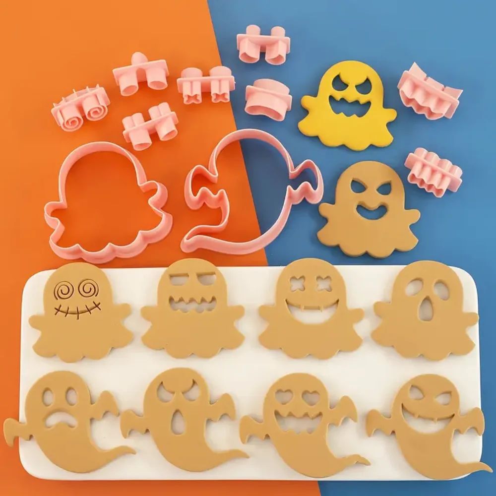 Halloween Mini Cookie Cutter Set – Stainless Steel Mini Gingerbread & Frosting Decoration Molds
