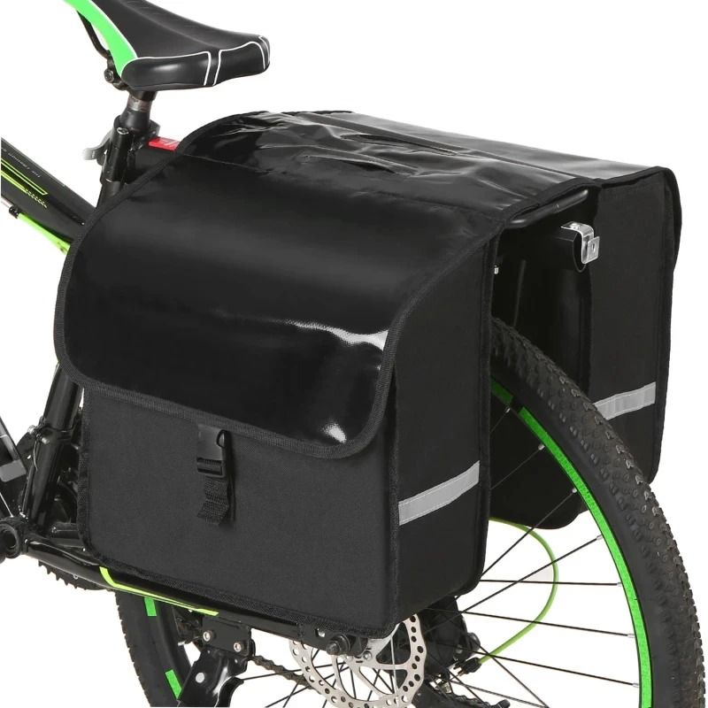 28L Water Resistant Bicycle Rear Seat Trunk Bag – Large Capacity Bike Pannier for Commuting