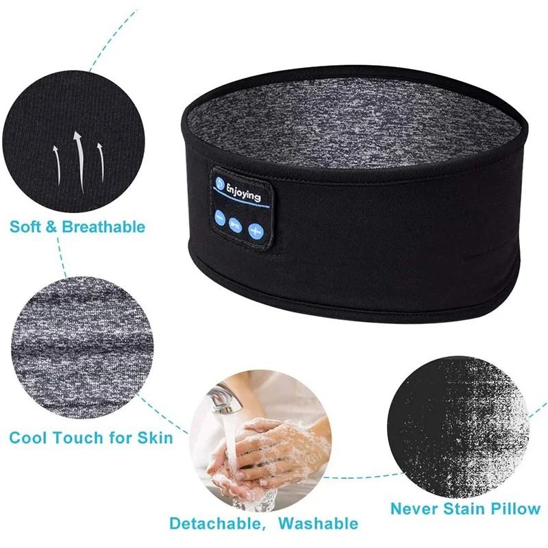 Professional Wireless Sleep Headphones and Ultra-Soft Bluetooth Music Eye Mask