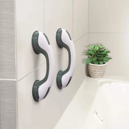 UltraGrip Dual-Lock Suction Shower Grab Bar - Portable Bathroom Safety Handle