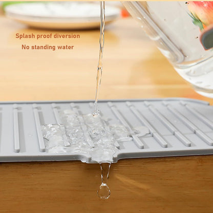 Silicone Faucet Splash Pad Countertop Protector Mat for Kitchen and Bathroom