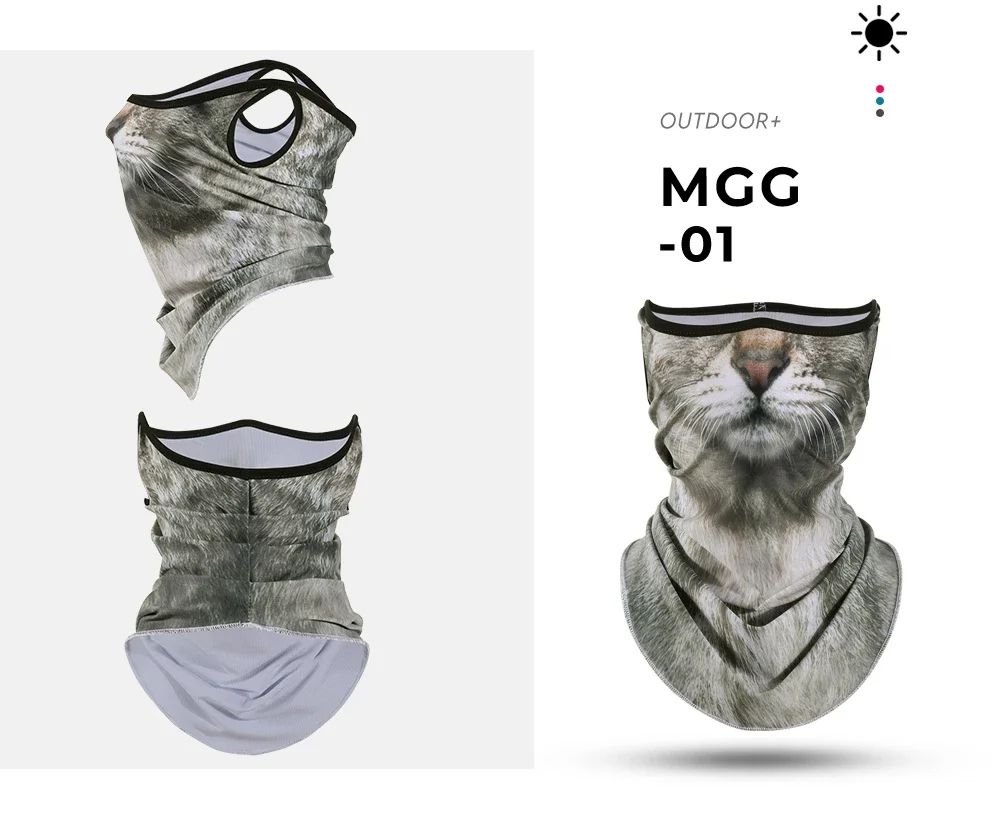 3D Animal Print Neck Gaiter Scarf