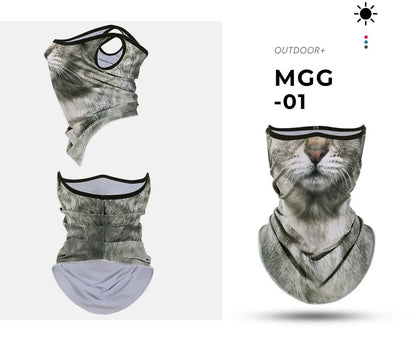 3D Animal Print Neck Gaiter Scarf