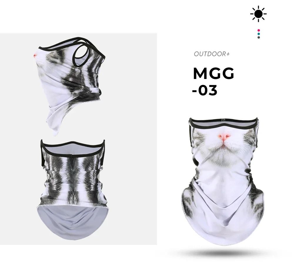 3D Animal Print Neck Gaiter Scarf
