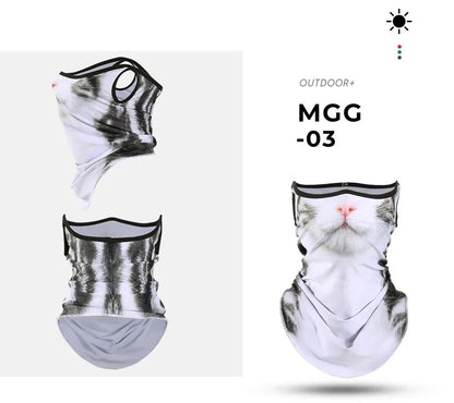 3D Animal Print Neck Gaiter Scarf