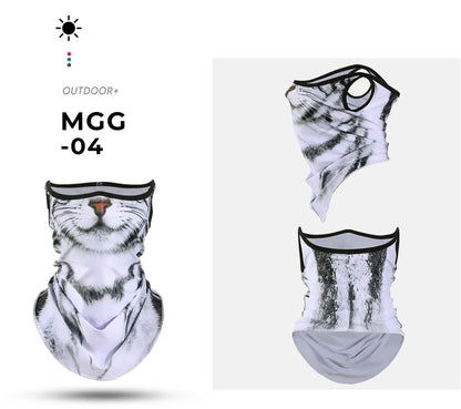 3D Animal Print Neck Gaiter Scarf