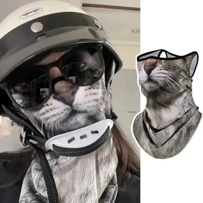 3D Animal Print Neck Gaiter Scarf