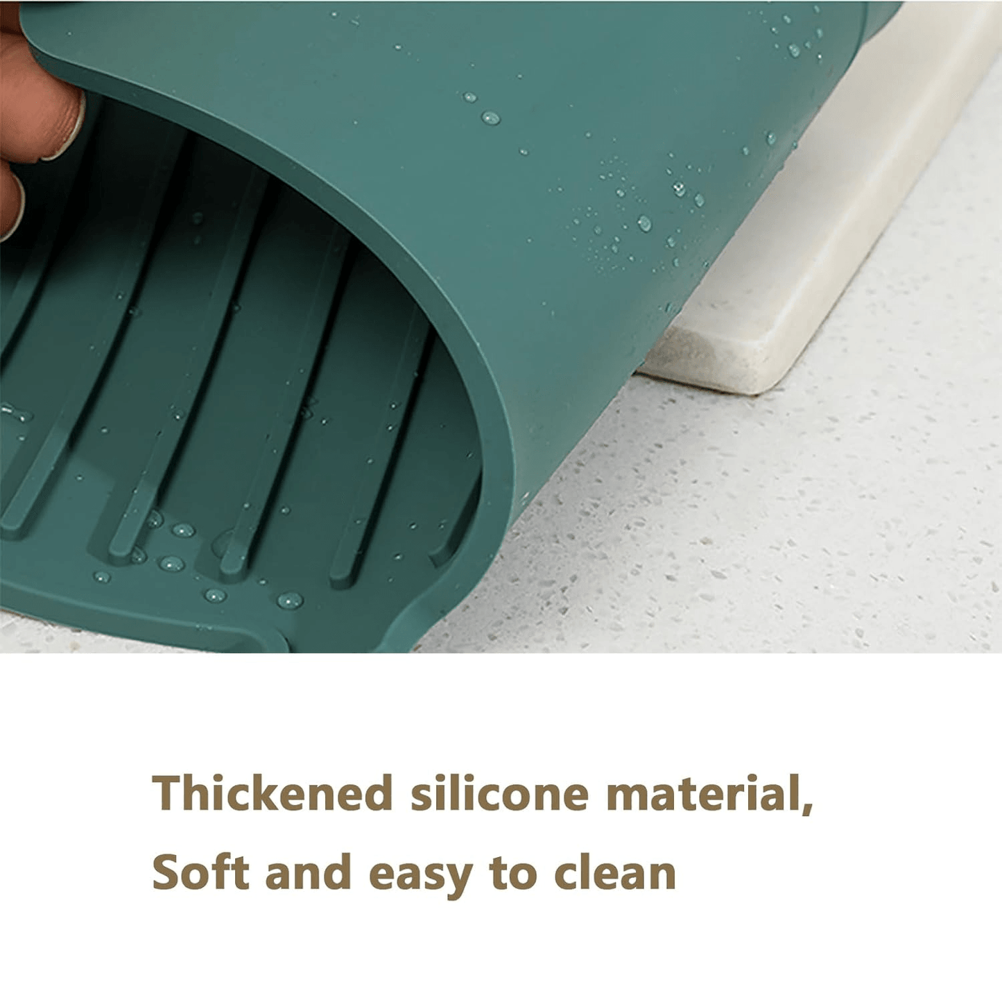 Silicone Faucet Splash Pad Countertop Protector Mat for Kitchen and Bathroom