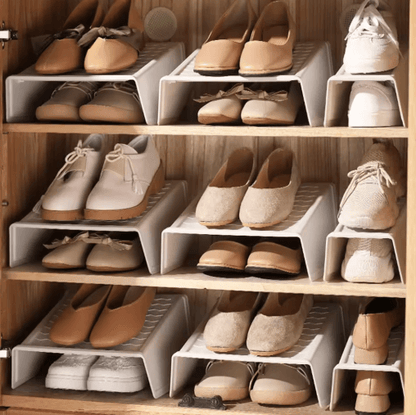 Durable Shoe Organizer Double Deck Space Saving Shoe Storage Rack for Closet and Cabinet