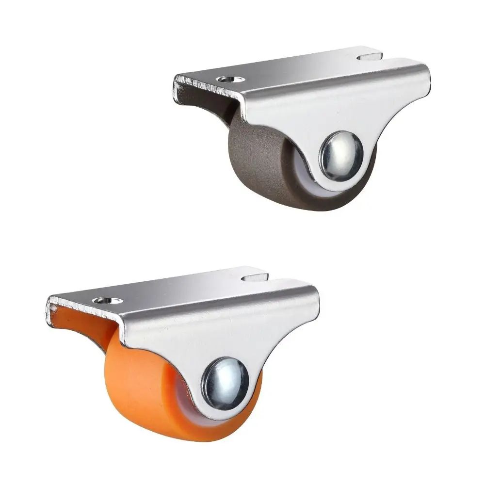 0.5/0.8in Silent Rubber Furniture Casters Universal Mini Wheels for Chair Sofa Table Trolley Platform Smooth Rolling